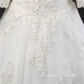 Alibaba wedding dress with long trail stylish princess wedding dress lastest elegant handmade white wedding dress